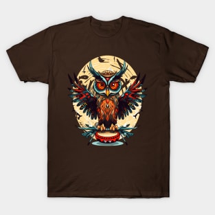 Owl And Drum T-Shirt